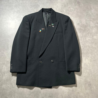 [NA] Charcoal black setup × Christian Dior tie