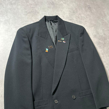 [NA] Charcoal black setup × Christian Dior tie