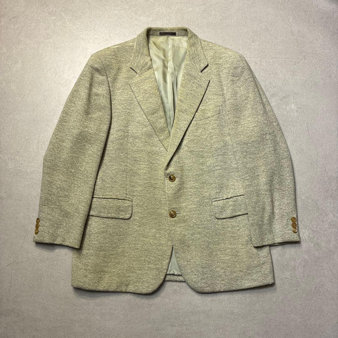 90s Burberry tailored jacket L brushed ecru tweed old tag blazer old clothes