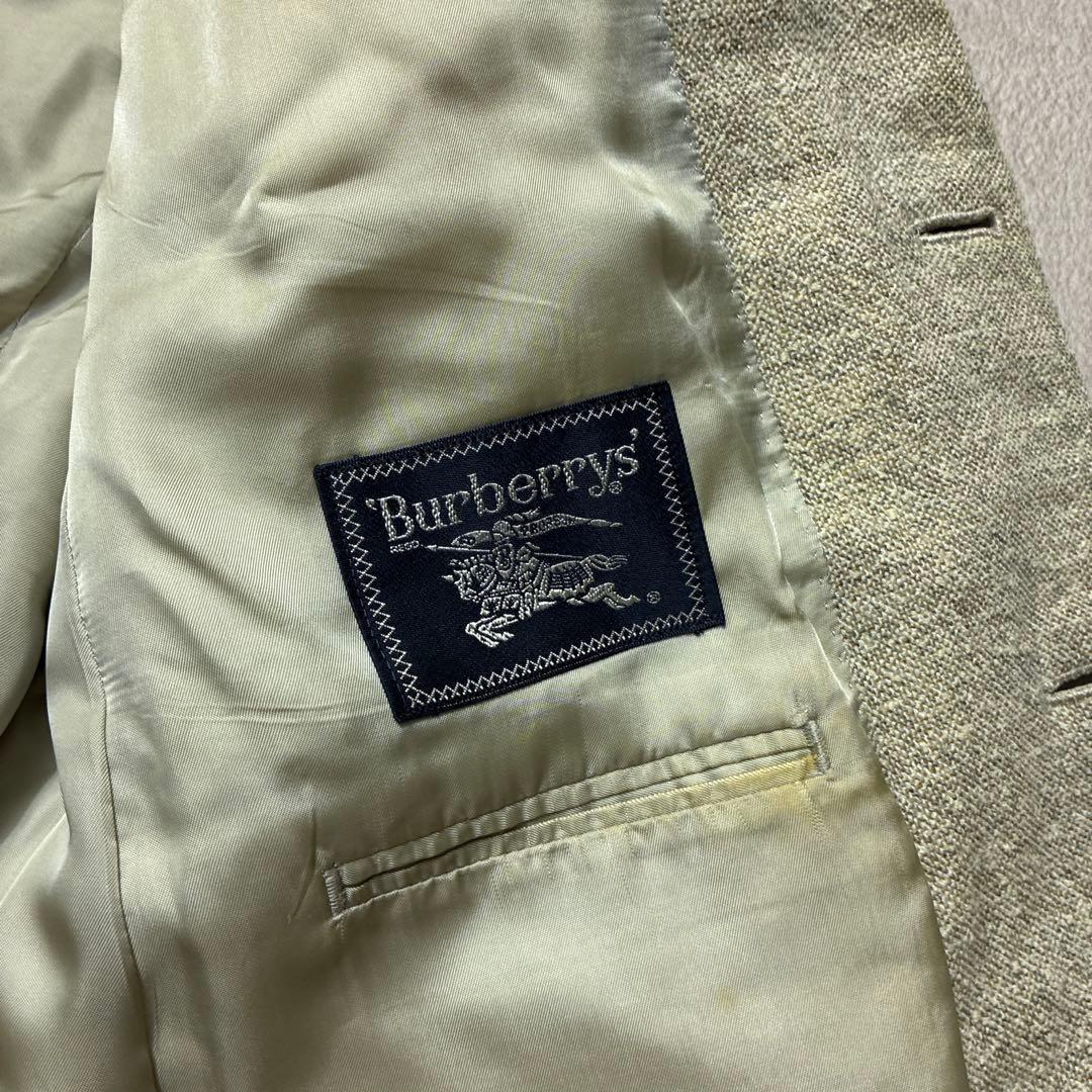90s Burberry tailored jacket L brushed ecru tweed old tag blazer old clothes