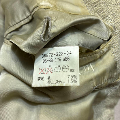 90s Burberry tailored jacket L brushed ecru tweed old tag blazer old clothes