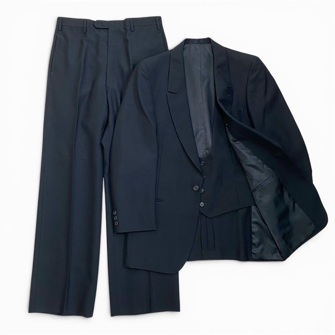 90s JAPAN VINTAGE wool suit setup 3 piece