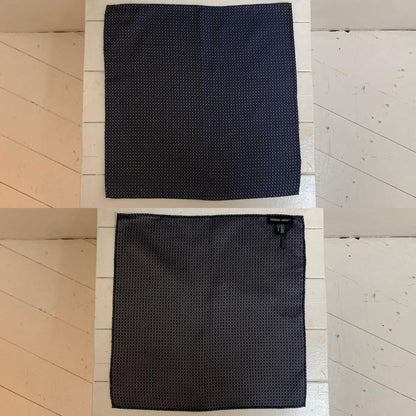 GIORGIO ARMANI Dead Stock Black Tag Made in Italy Pocket Square