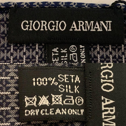 GIORGIO ARMANI Dead Stock Black Tag Made in Italy Pocket Square