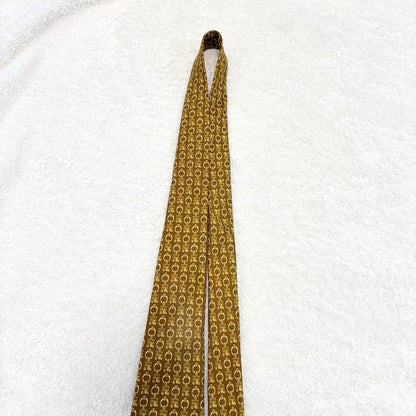 [With translation] CELINE Necktie Macadam Arc de Triomphe Blason Brown