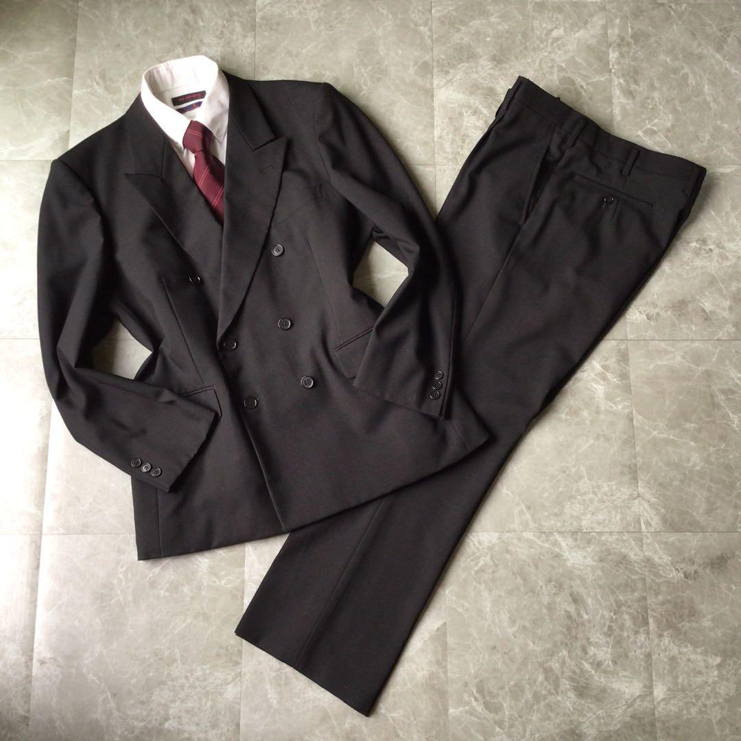90s vintage double suit setup black 3B mode ceremony