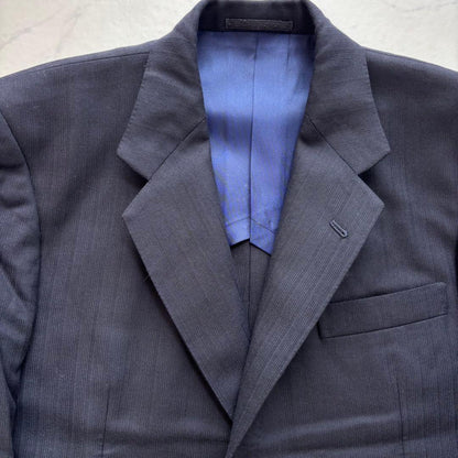 80s suit japanese vintage M (C543)