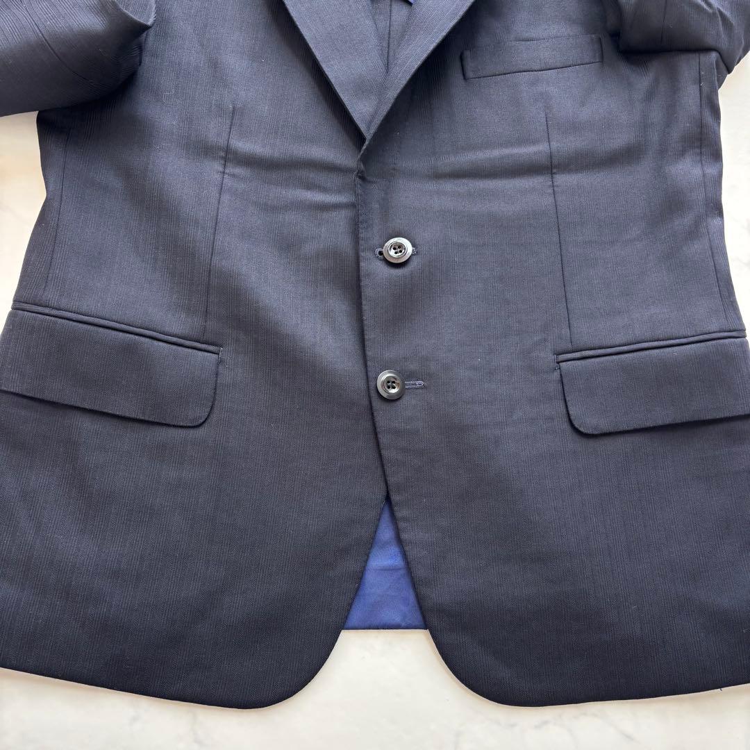 80s suit japanese vintage M (C543)