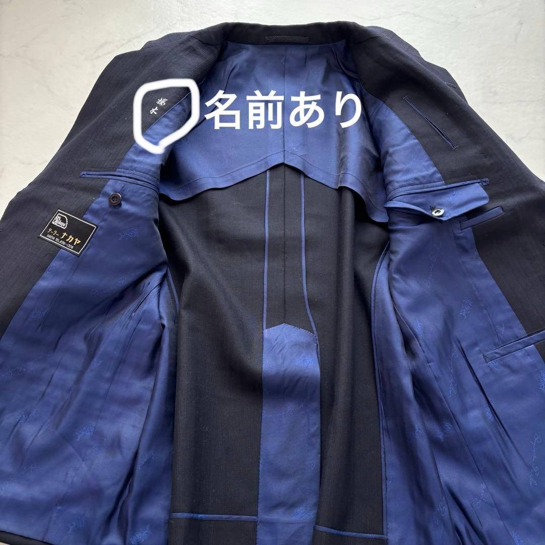 80s suit japanese vintage M (C543)