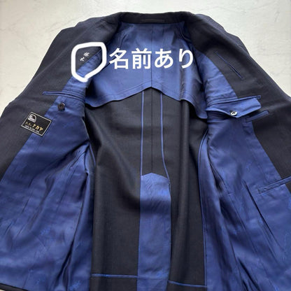 80s suit japanese vintage M (C543)