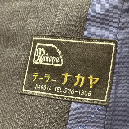 80s suit japanese vintage M (C543)