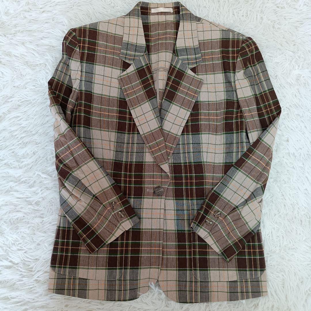 Good condition Burberry's old tag linen blend jacket 9AR skirt 11AR set