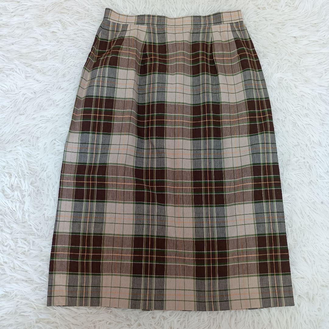 Good condition Burberry's old tag linen blend jacket 9AR skirt 11AR set