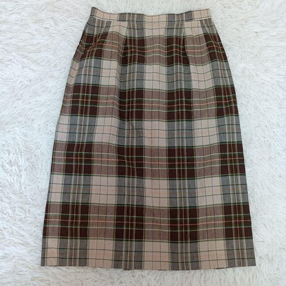 Good condition Burberry's old tag linen blend jacket 9AR skirt 11AR set