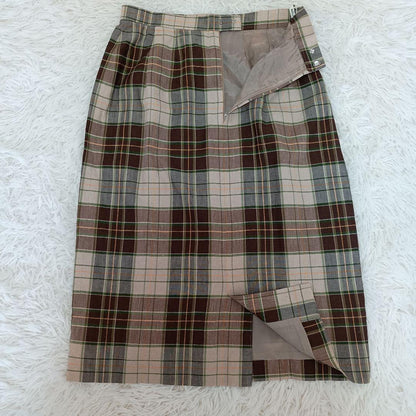 Good condition Burberry's old tag linen blend jacket 9AR skirt 11AR set