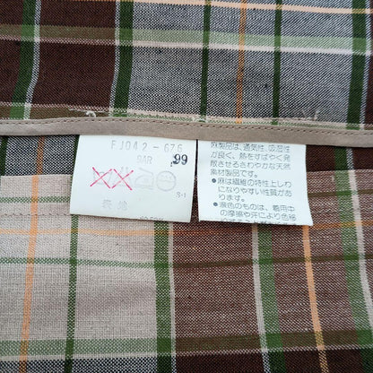 Good condition Burberry's old tag linen blend jacket 9AR skirt 11AR set