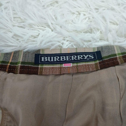Good condition Burberry's old tag linen blend jacket 9AR skirt 11AR set