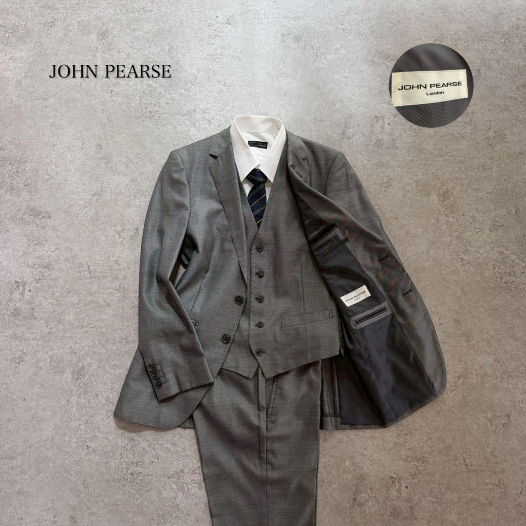 Men's Vintage Three-Piece Setup Suit Gray Event L