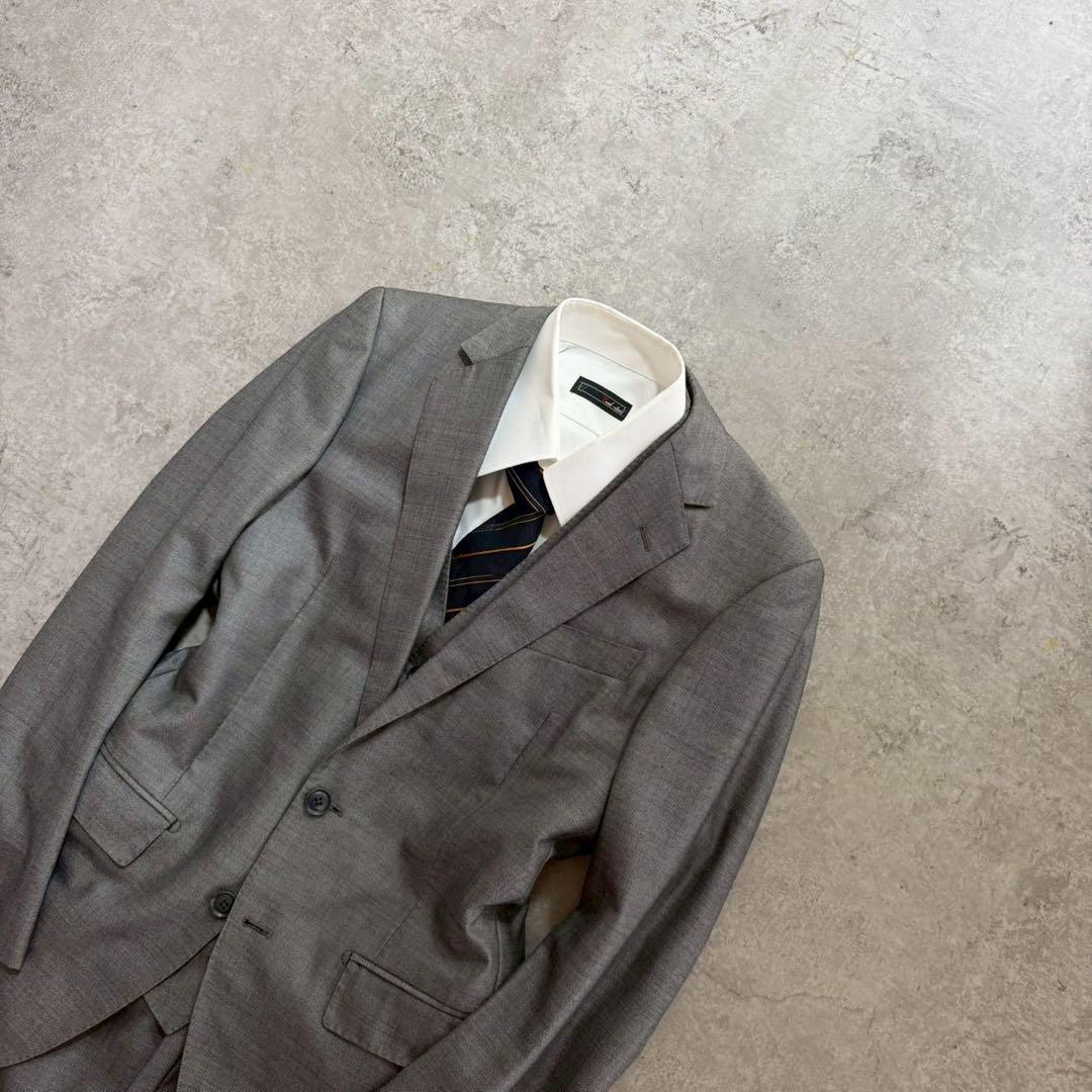 Men's Vintage Three-Piece Setup Suit Gray Event L