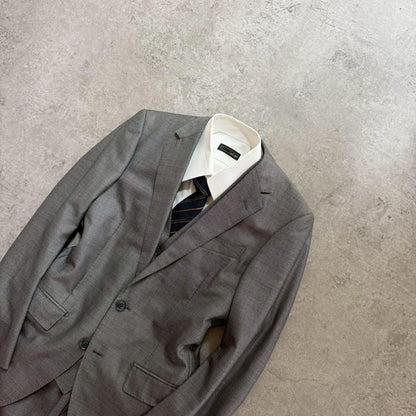 Men's Vintage Three-Piece Setup Suit Gray Event L