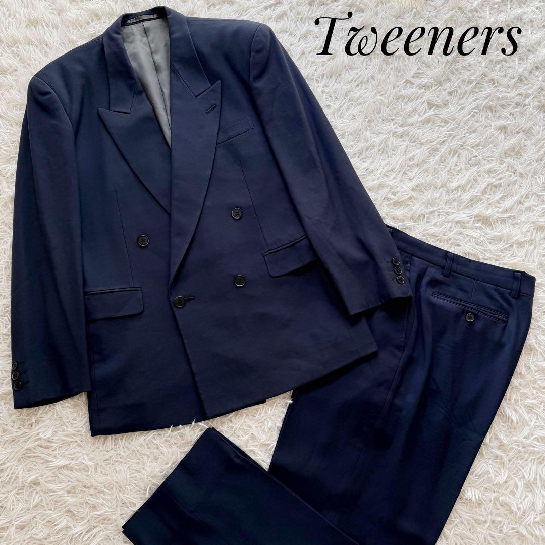 Vintage⭐︎Tweeners Setup Suit Double Breasted Navy S