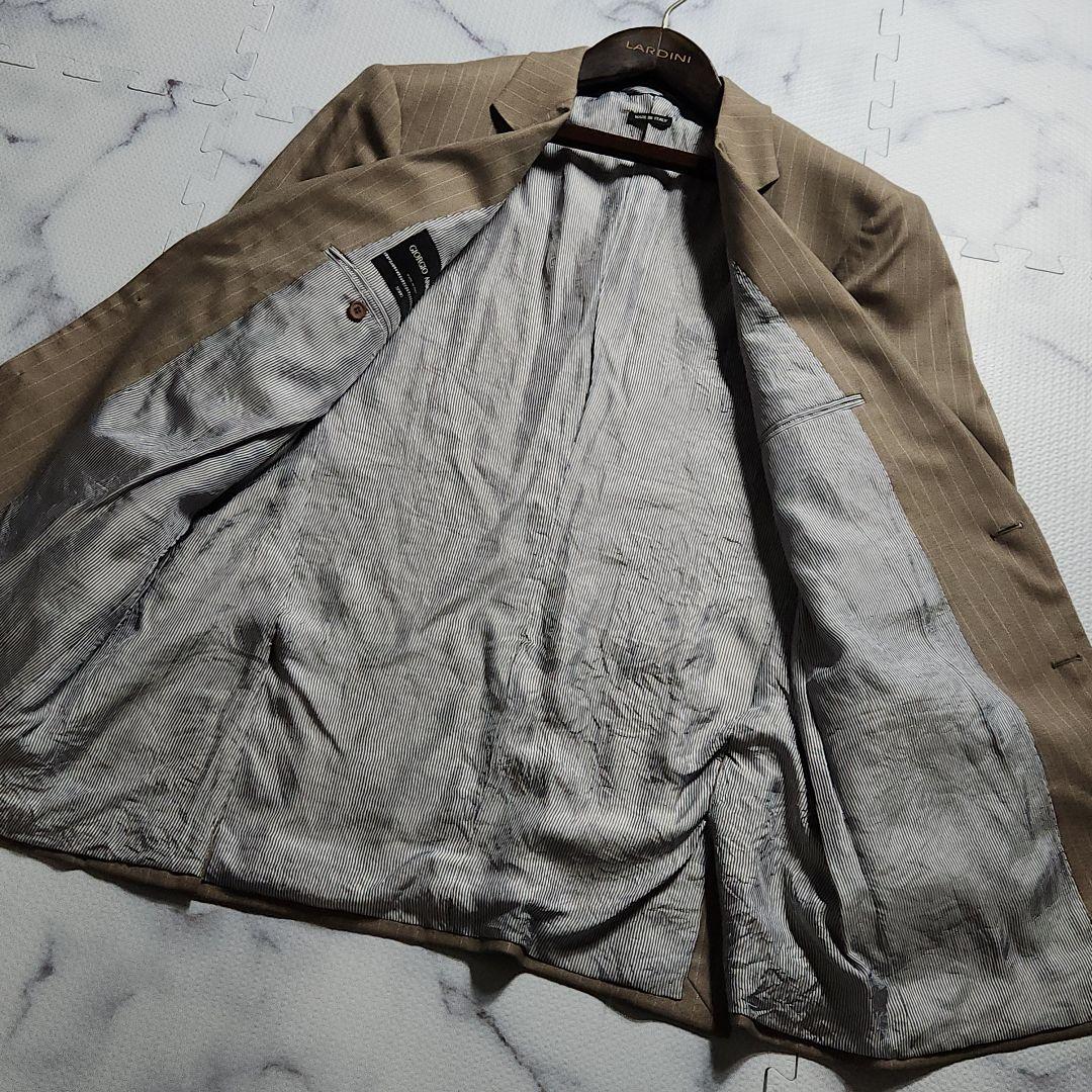 Super rare✨XXXXL equivalent Giorgio Armani SOHO Silk Stripe 58