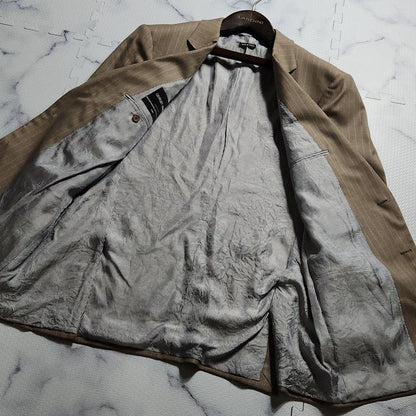 Super rare✨XXXXL equivalent Giorgio Armani SOHO Silk Stripe 58
