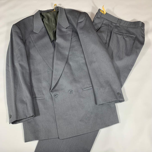 [80s 90s Vintage Double Suit] Gray XL Size Masaki Suda