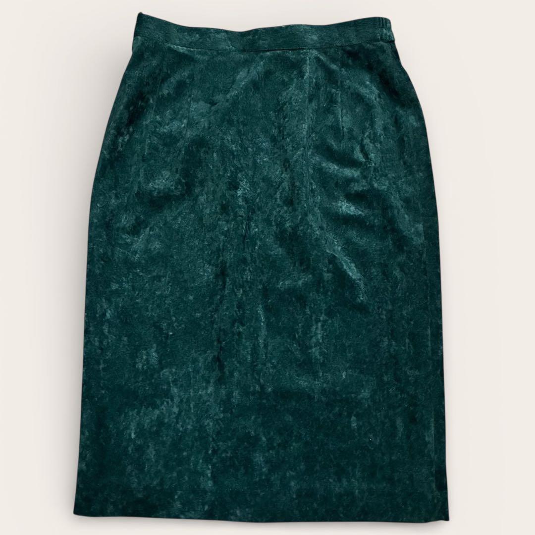Amanda Gold Button Suede Style Setup L Bubbly Suit Green