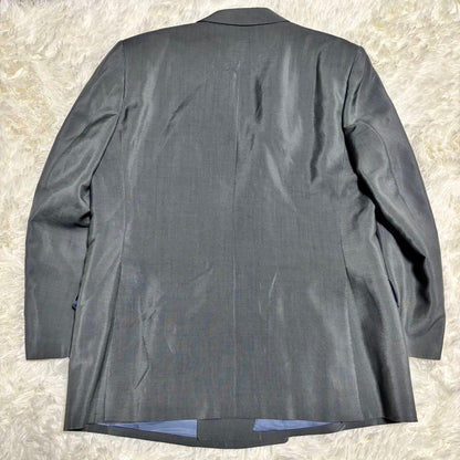 [60% mohair x casual suit] Silver button double setup Cobalt green M