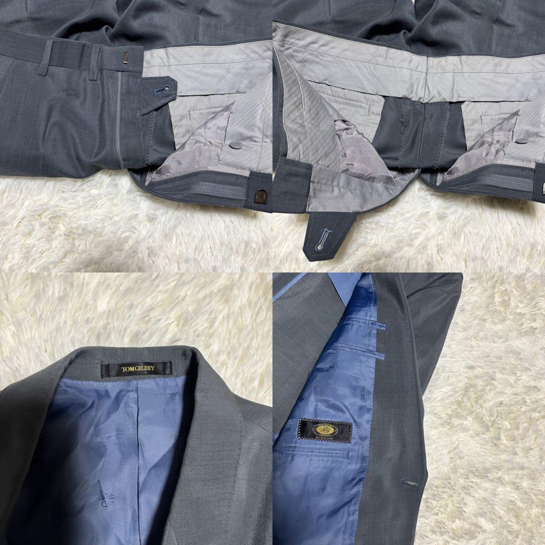 [60% mohair x casual suit] Silver button double setup Cobalt green M