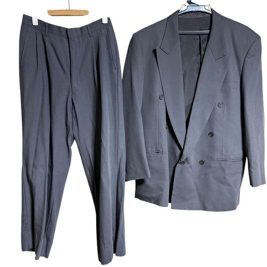 Double suit setup two tuck gray type (greenish color)