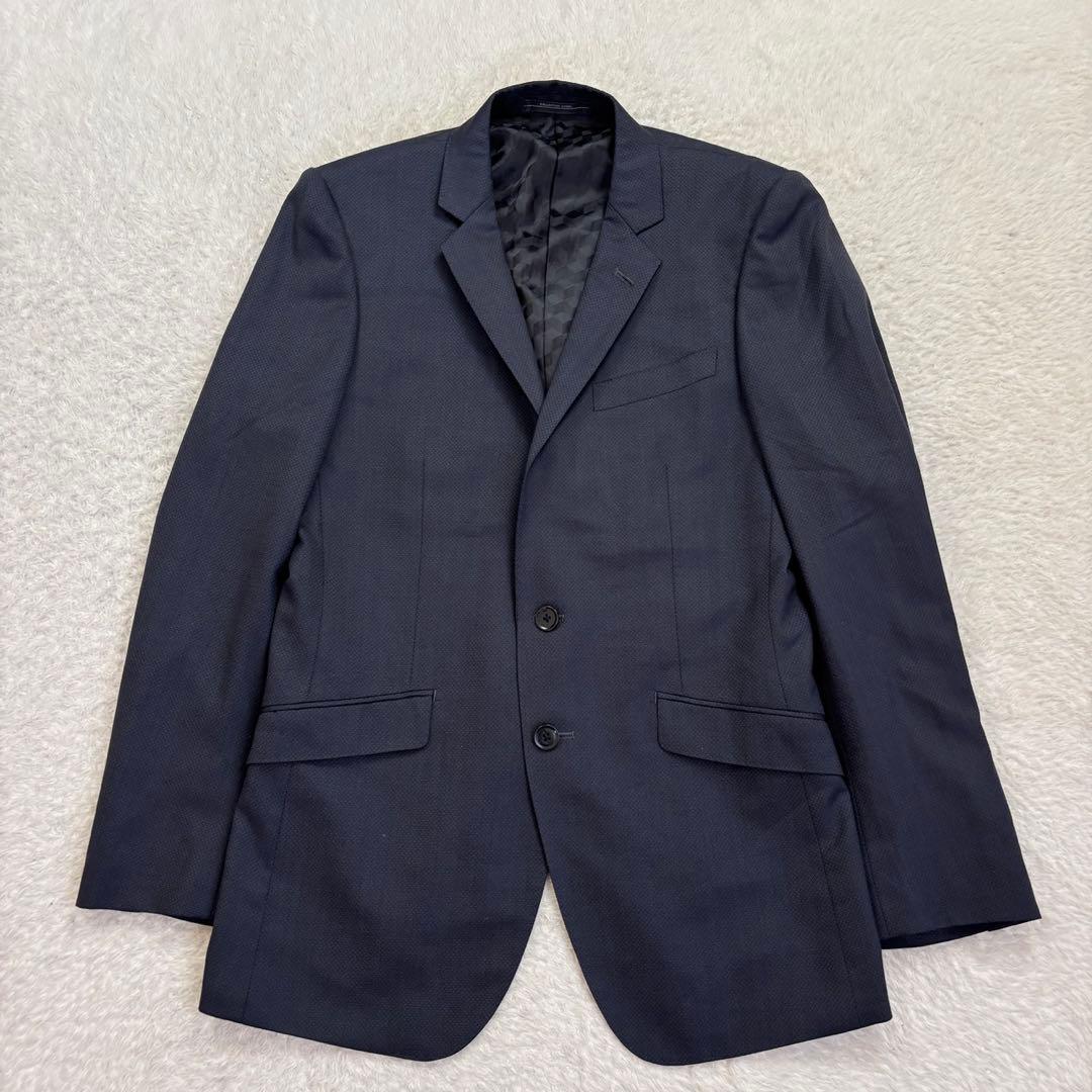 Perfect Suit Factory [94A6] Navy Setup Suit Spring/Autumn Wool/Silk Blend