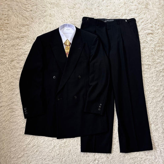 [MIYUKI] Vintage wool black double with adjuster AB7