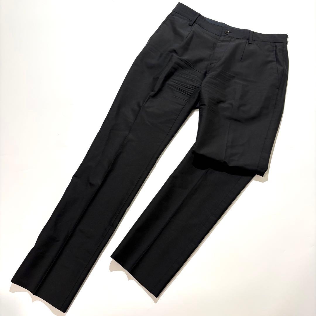 [Good condition] DOLCE&GABBANA suit setup black polka dots 44