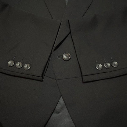 3 Piece Morning Coat Setup Wool Adjuster Black Wedding M
