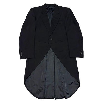 3 Piece Morning Coat Setup Wool Adjuster Black Wedding M