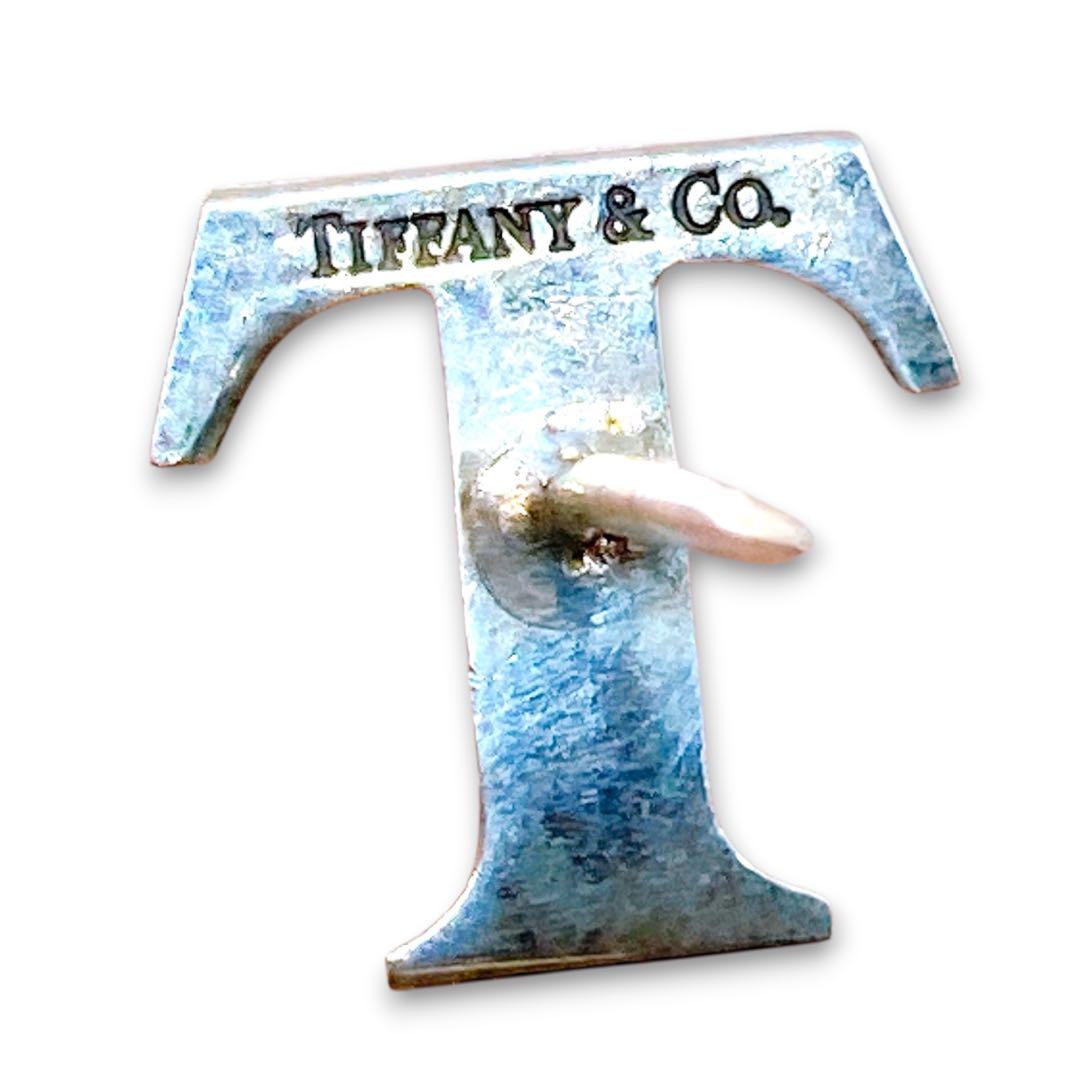 Tiffany Pin Badge T Motif Tie Pin Tie Tack Lapel Pin Good Condition