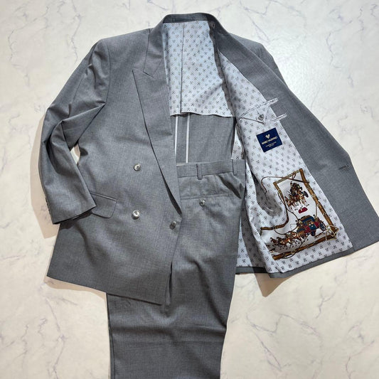 MARIOVALENTINO Double Setup Suit Gray Vintage