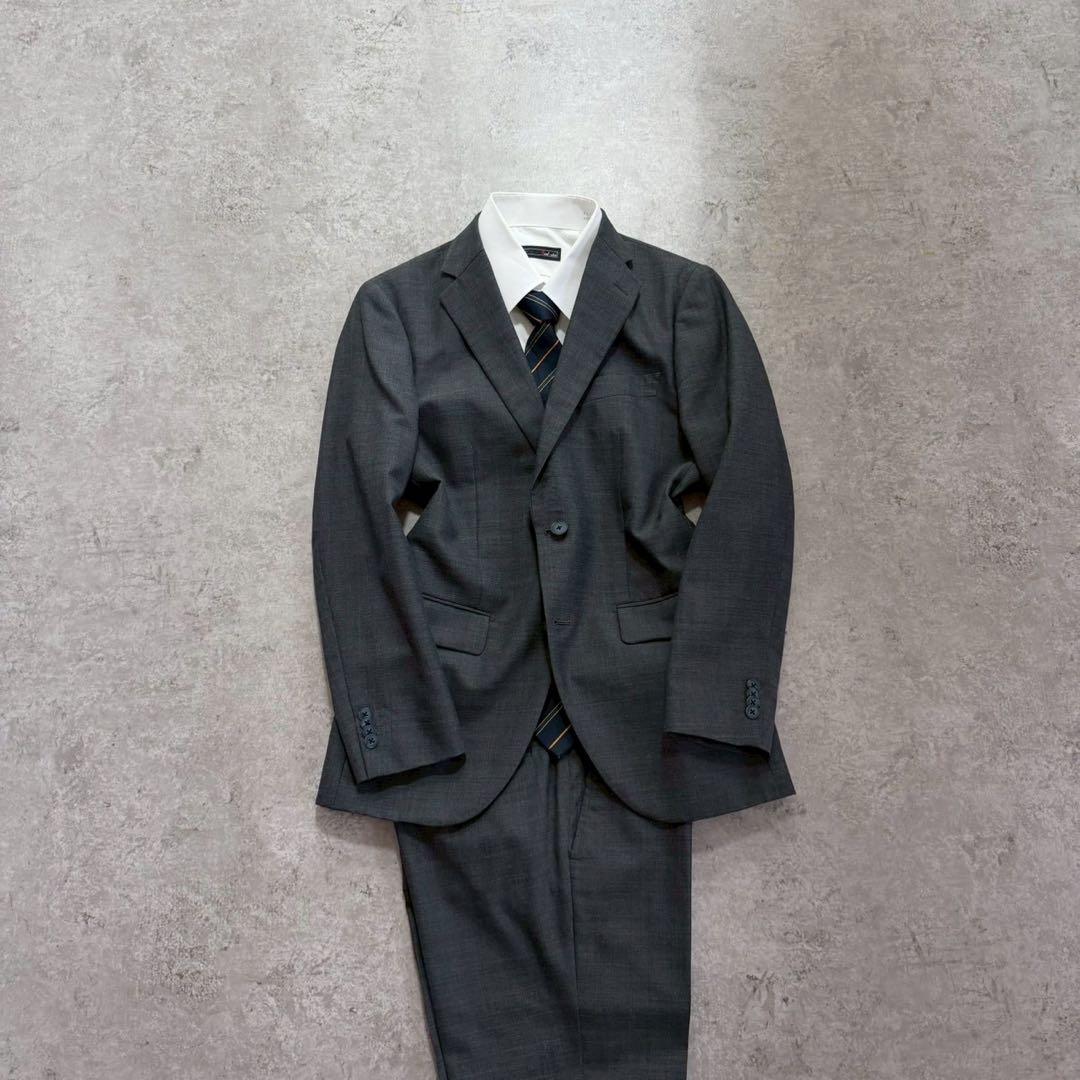 Men's Vintage Gray Setup Suit Single S-M Rare