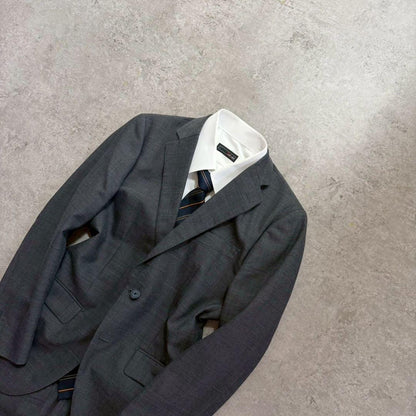 Men's Vintage Gray Setup Suit Single S-M Rare