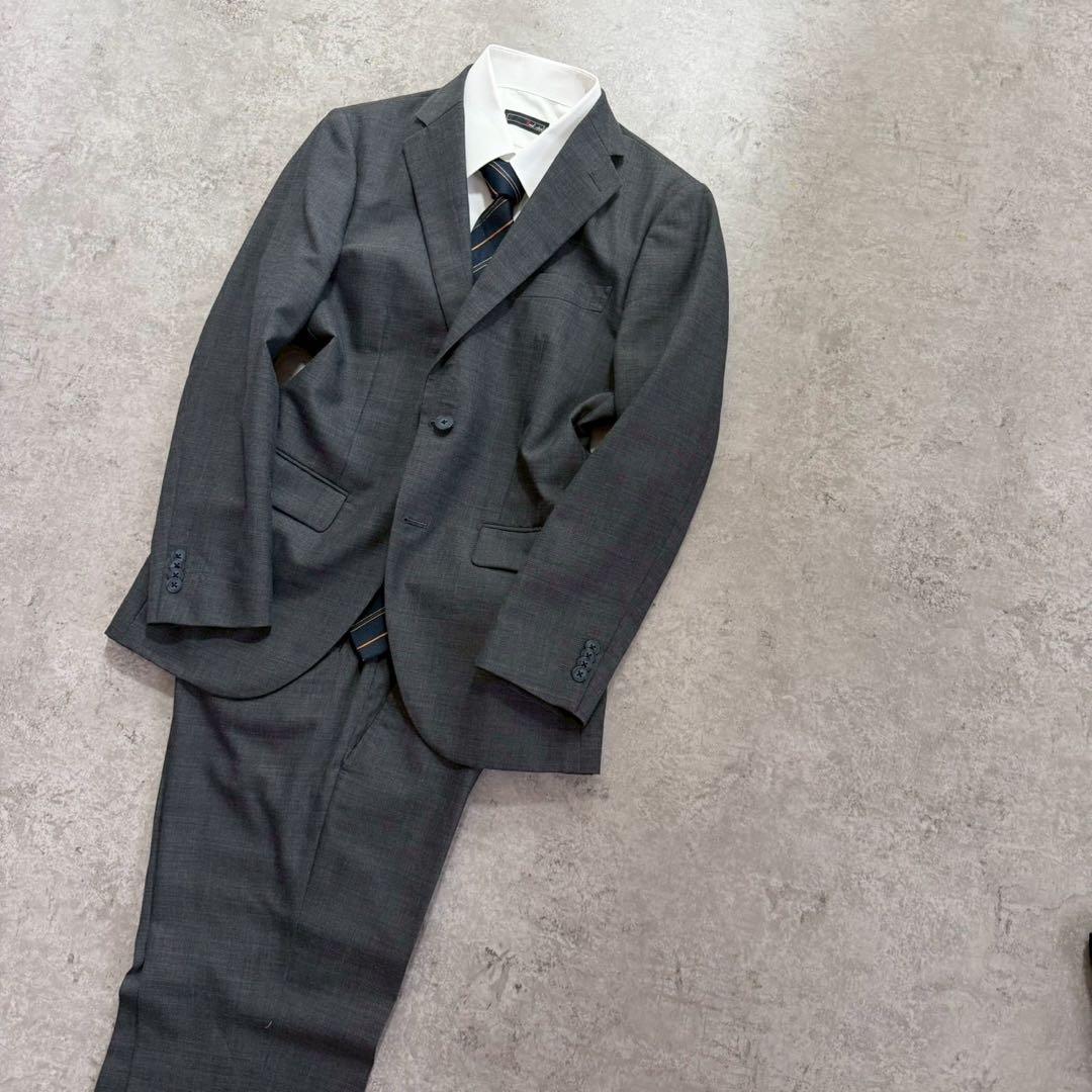 Men's Vintage Gray Setup Suit Single S-M Rare