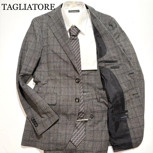 [Unused grade] TAGLIATORE Suit Setup Glen Check 46