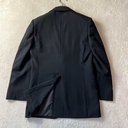[Vintage] Three-piece suit setup black 100% wool
