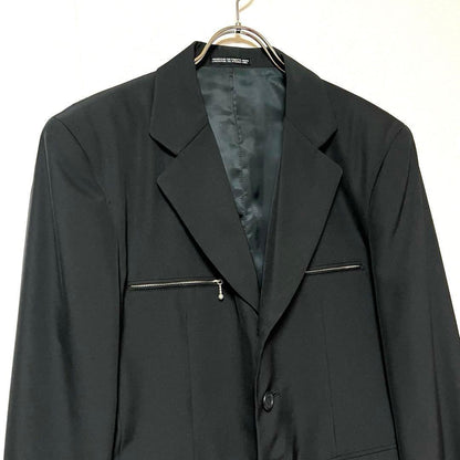 2349 Atsuro Tayama Design Zip Pants Suit Setup M Black