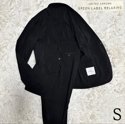 [Green Label Relaxing] Suit Setup Thin Spring/Summer Plain Black S