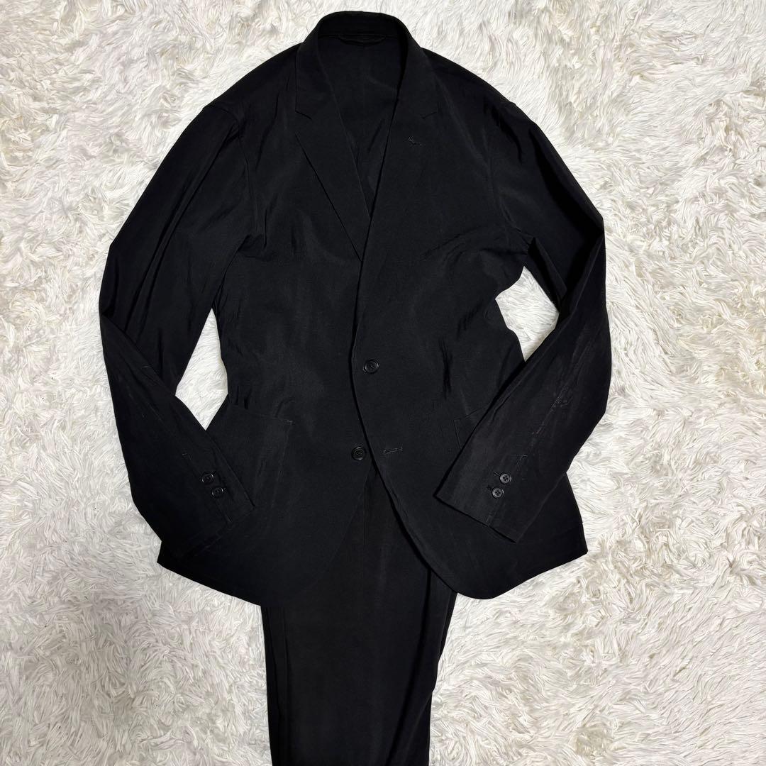 [Green Label Relaxing] Suit Setup Thin Spring/Summer Plain Black S