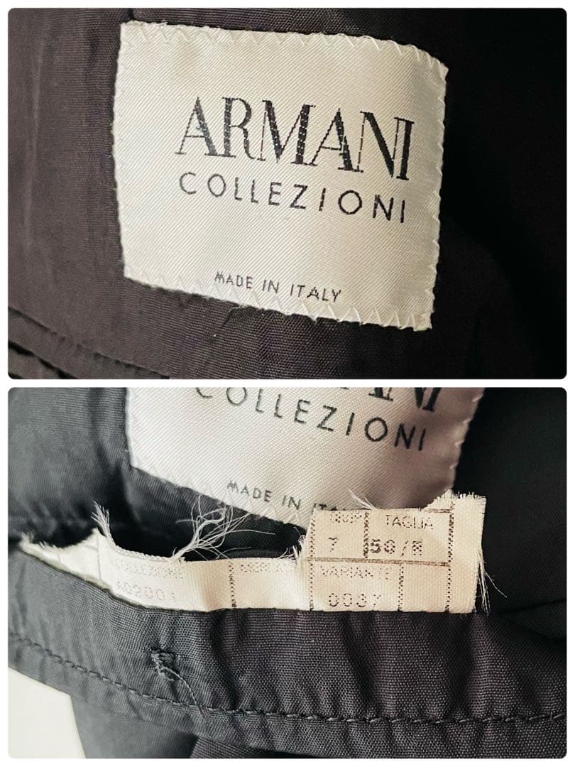 m30 [Good condition / XL] Armanico Rezzoni set-up suit black made in Italy