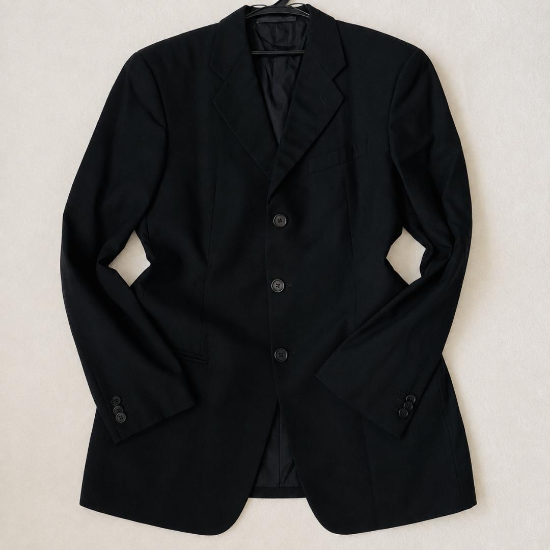 m30 [Good condition / XL] Armanico Rezzoni set-up suit black made in Italy