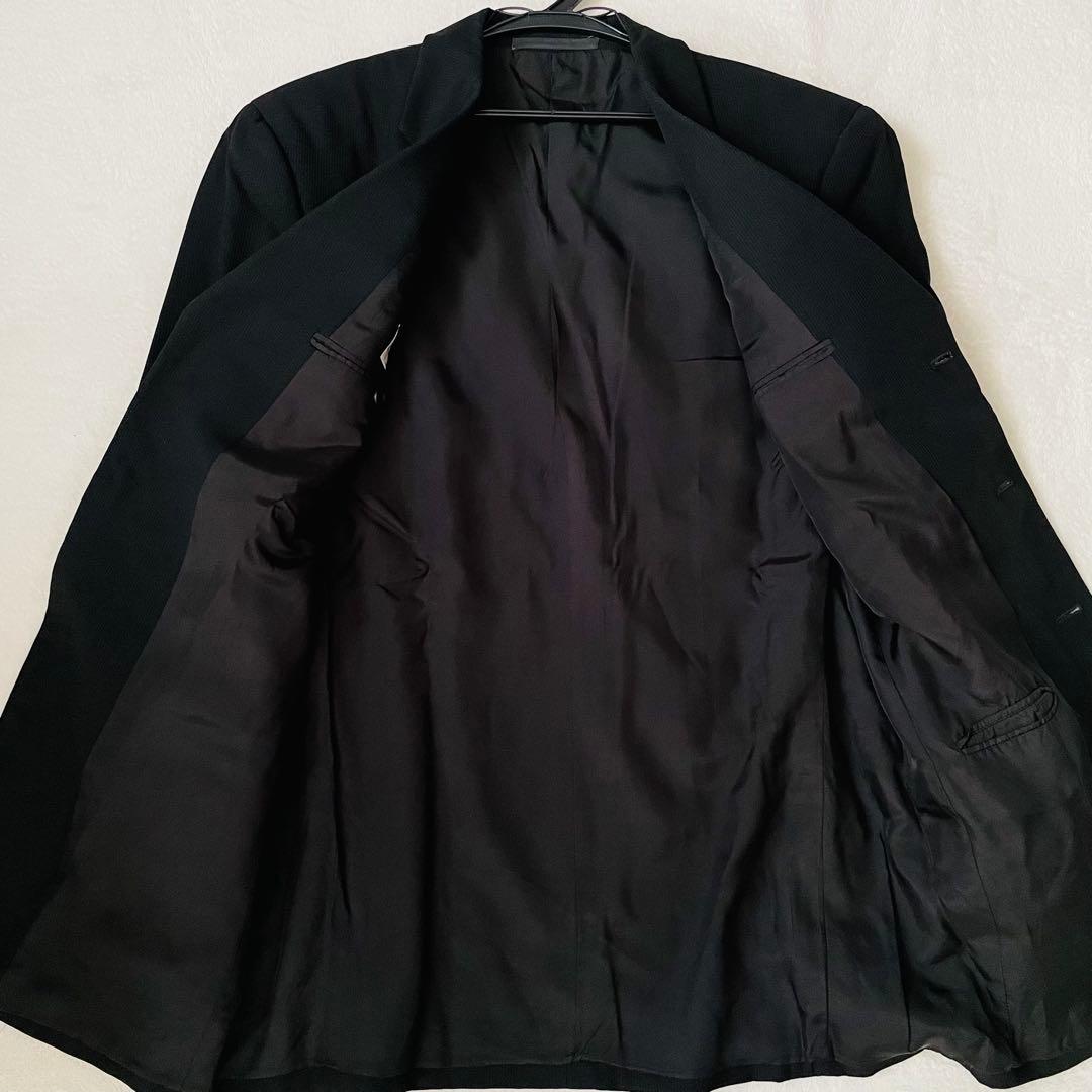 m30 [Good condition / XL] Armanico Rezzoni set-up suit black made in Italy